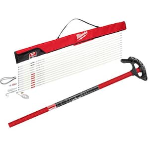 60 ft. Fiberglass Fish Stick Low/Mid/High Flex Combo Kit with 1/2 in. EMT Iron Conduit Bender Head with Handle