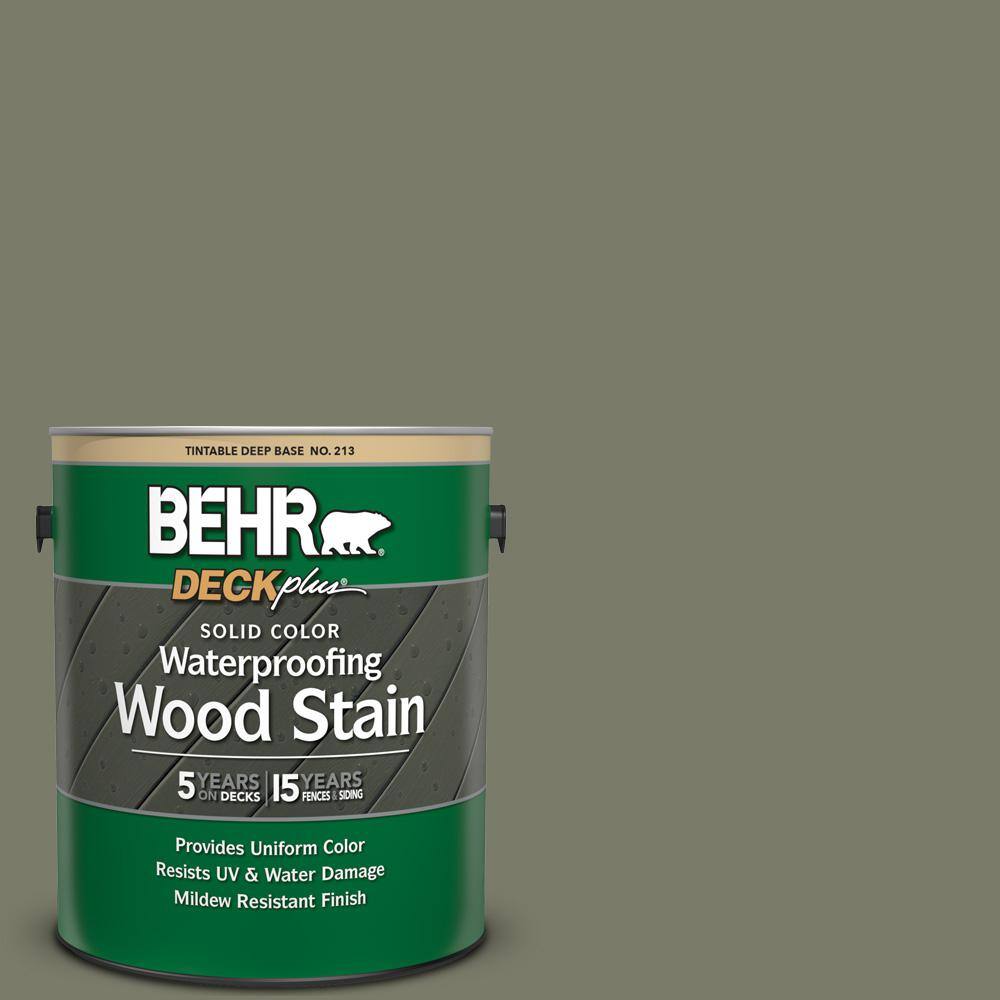 1 gal. #SC-138 Sagebrush Green Solid Color Waterproofing Exterior Wood Stai