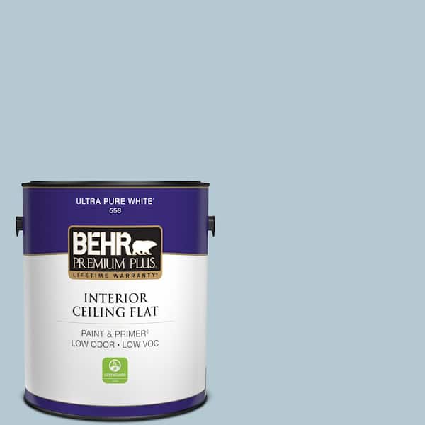 BEHR PREMIUM PLUS 1 gal. #HDC-CT-16A English Hollyhock Ceiling Flat Interior Paint