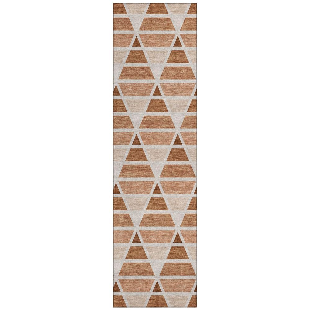 Chantille Machine Washable Indoor/Outdoor Abstract ACN2734 Terracotta 2 ft. x 7 ft. Runner Rug price history on PriceWatchPro