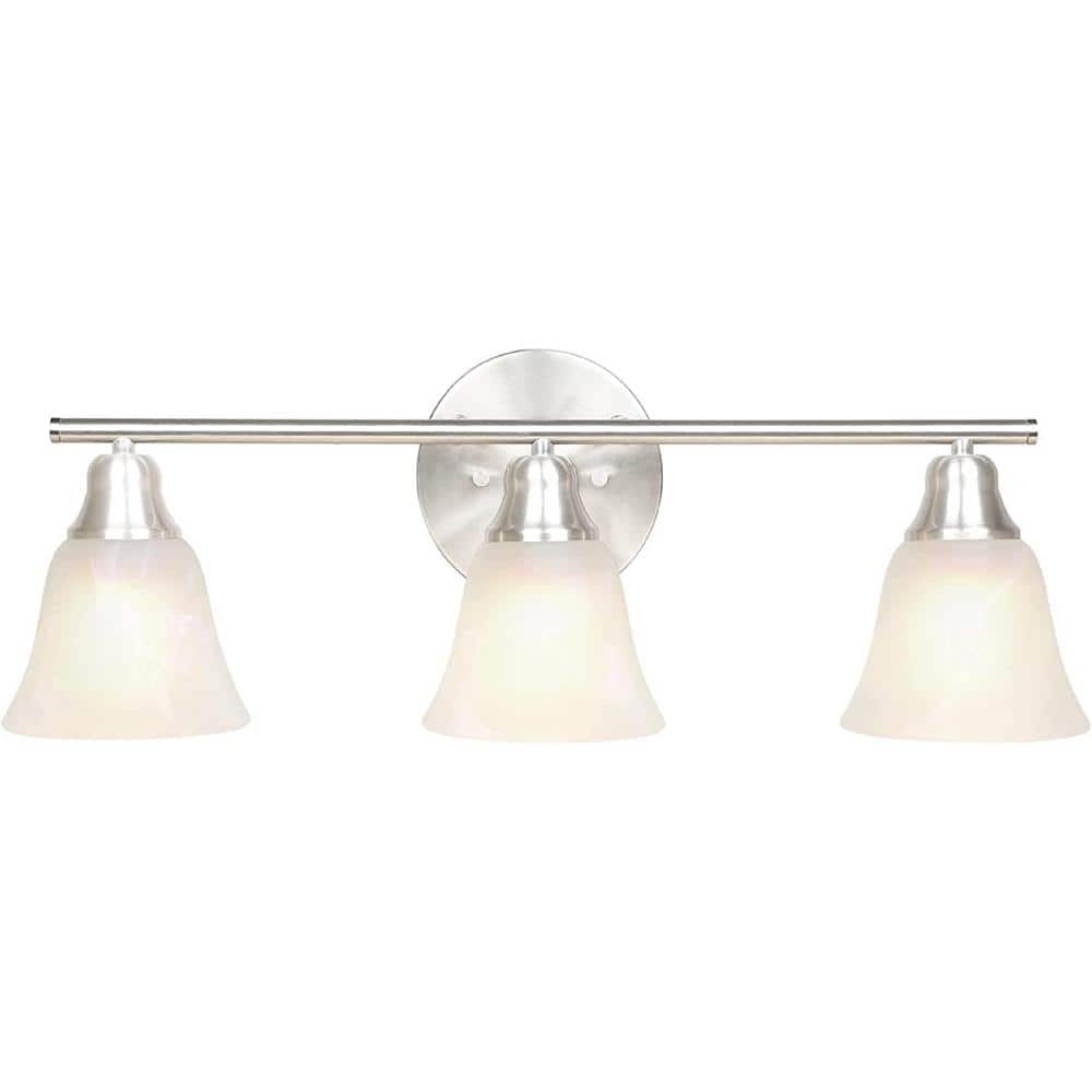 Lecoht 24 in. 3Light Brushed Nickel Vanity Light Fixture VT132400BN