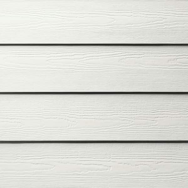Hardie Plank HZ10 7.25 in. x 144 in. Statement Collection Arctic White Cedarmill Fiber Cement Lap Siding