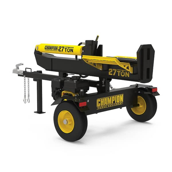 Champion Power Equipment 27 Ton 224 cc Gas Powered Hydraulic Wood Log Splitter w/Vertical/Horizontal Operation and Auto Return-with Hydraulic Oil