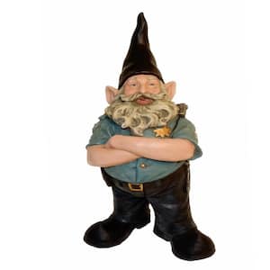13 in. H "Policeman the Hero" Garden Gnome Police Of1ficer Cop Figurine Statue