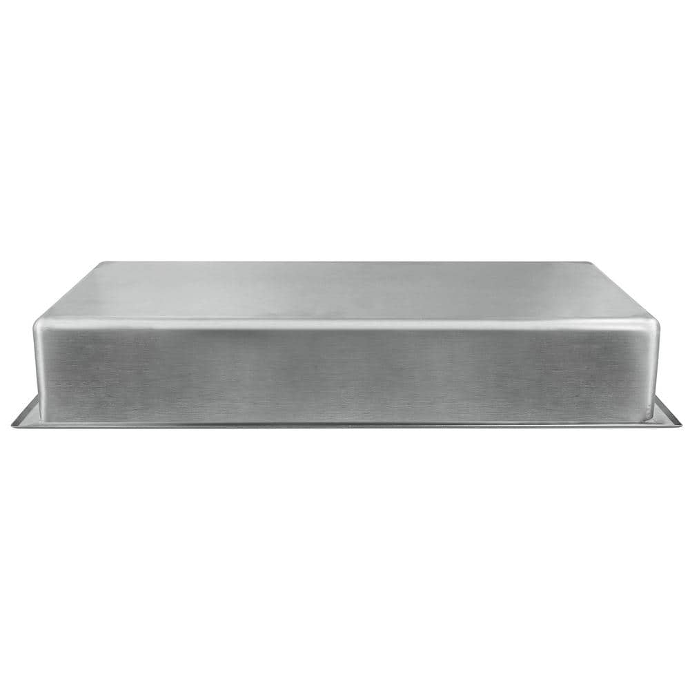 Brushed Stainless Steel Rectangular Shower Niche Shelf
