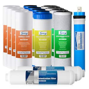 2-Year Replacement Filter Set for 5-Stage 150 GPD RODI Water Filtration Systems Fits RCC1D and RCC1DP