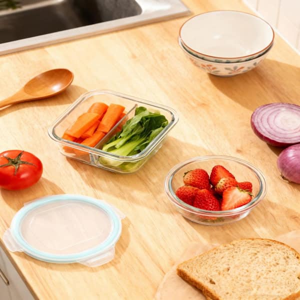 10-Piece Borosilicate Glass Food Storage Containers with Airtight Lids, Microwave, Oven, Freezer Safe, Leak-Proof