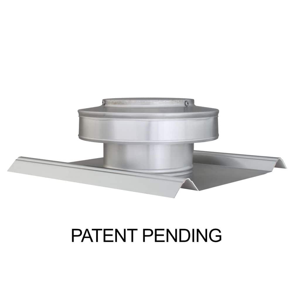 Ventilating Rib Active Ventilation 6 in. Dia. Aluminum Static Roof Vent NFA 28 sq. in ...