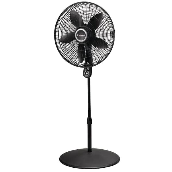 Lasko Adjustable Height 57 in. 4-Speed Oscillating Pedestal Fan with Remote Control and 20 in. Blade