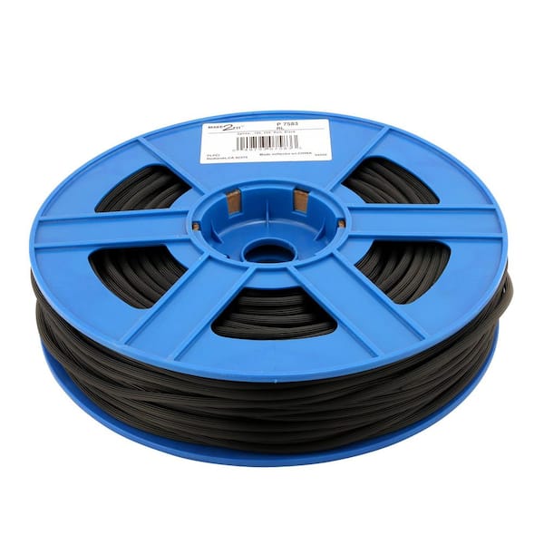 0.180 in. x 250 ft. Screen Retainer Spline Roll, Black