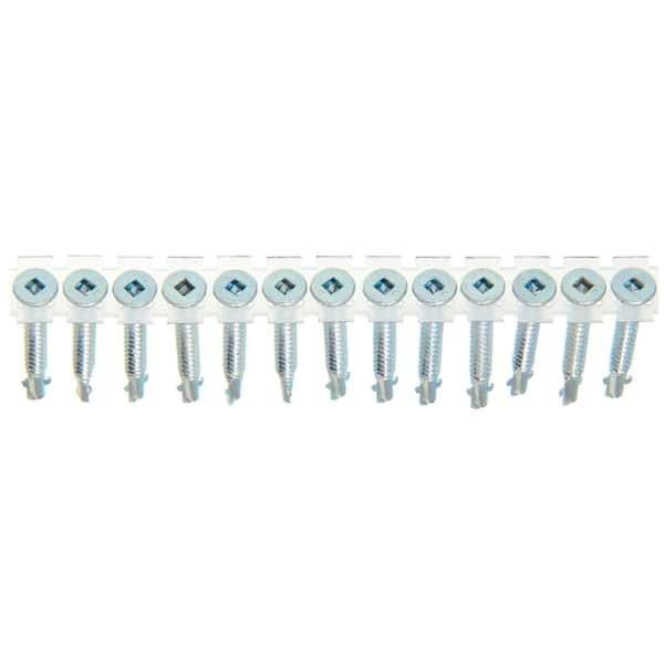#10x1-5/8 #2S Clear Zinc Wafer with Nibs Wing Drill Fine Thread (1000 Box)