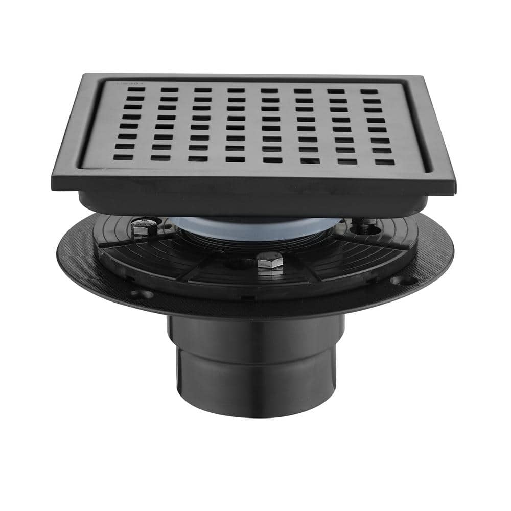 6 in. x 6 in. Stainless Steel Square Shower Floor Drain in Matte Black price history on PriceWatchPro