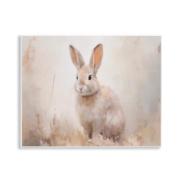Stupell Industries Brushed Brown Bunny by Arlington Prints Unframed Animal Graphic Art Print 11 in. x 14 in.
