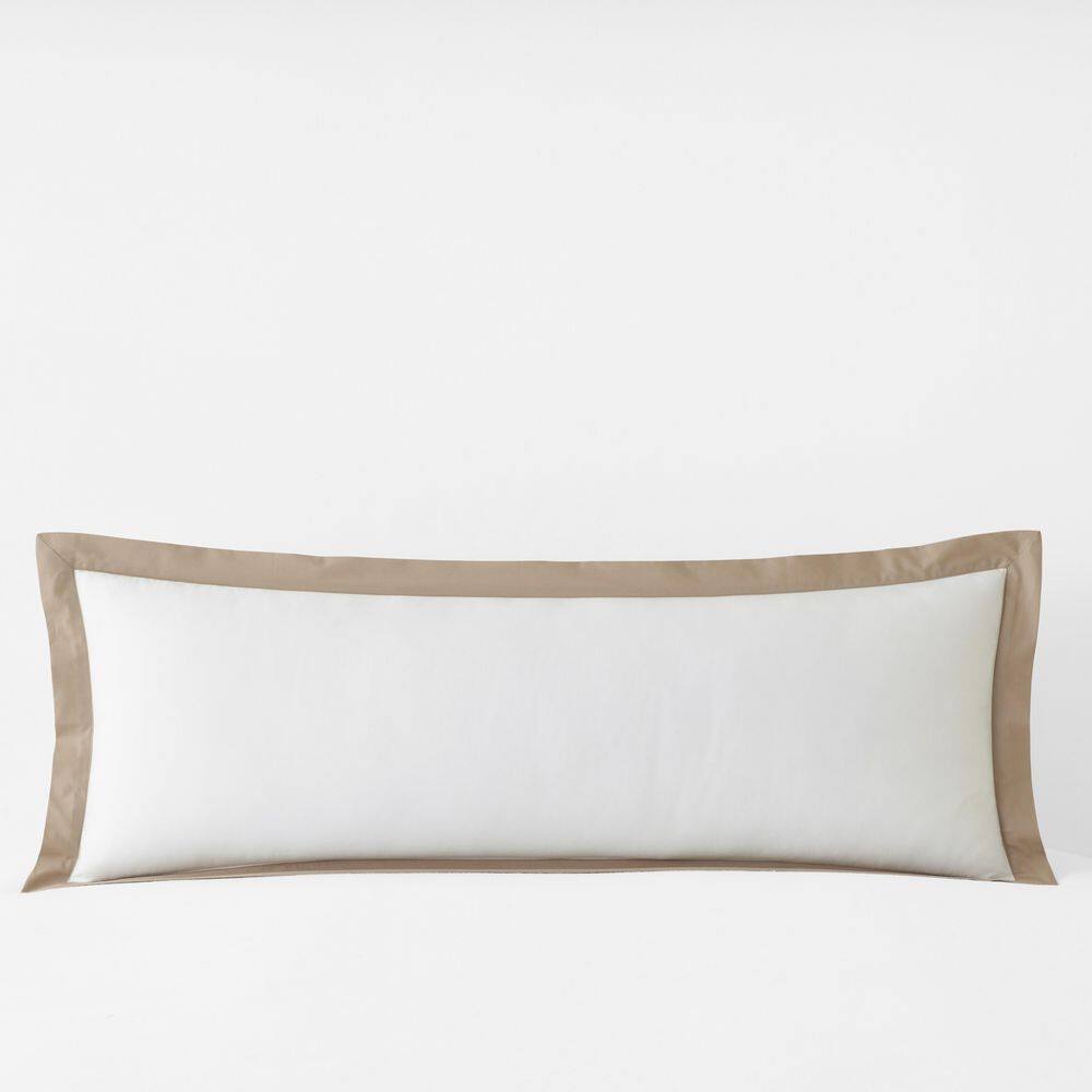 Company Cotton Solid Border Cocoa 40 in. X 14 in. Throw Pillow Cover price history on PriceWatchPro