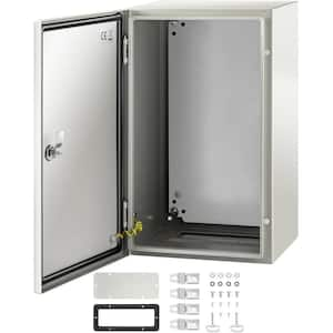 Electrical Wall Box 20 in. x 12 in. x 10 in. Carbon Steel Gray with CE/ROHS Certification, IP66 Waterproof and Dustproof