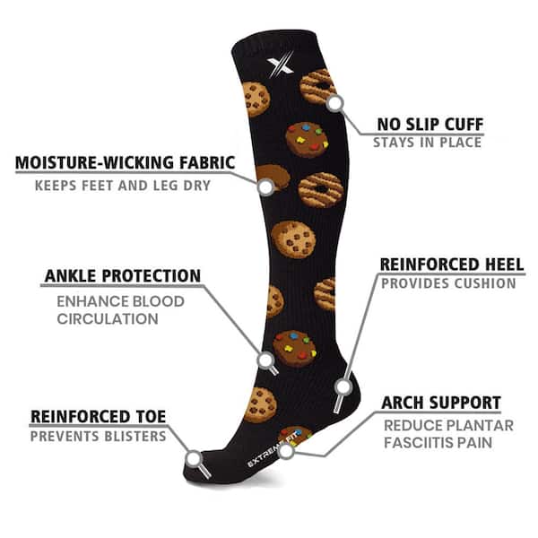 Cool Multicolor Energy Compression Socks - 3 Pair at Copper Fit USA®