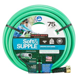 Soft and SUPPLE 5/8 in. x 75 ft. Heavy Duty Water Hose