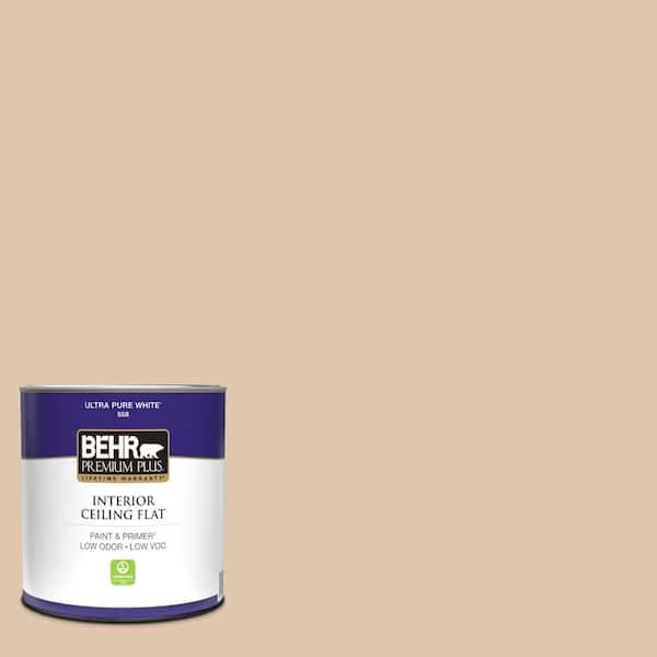 1 qt. #N260-2 Almond Latte Ceiling Flat Interior Paint