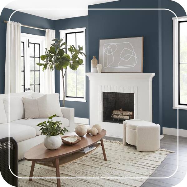 BEHR MARQUEE 1 gal. #BXC-26 New Navy Blue Matte Interior Paint