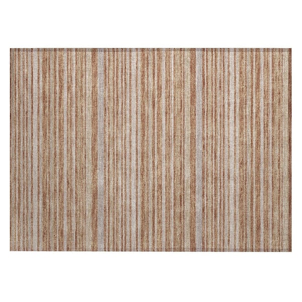Chantille Machine Washable Indoor/Outdoor Abstract ACN3106 Rust 3 ft. x 4 ft. Area Rug
