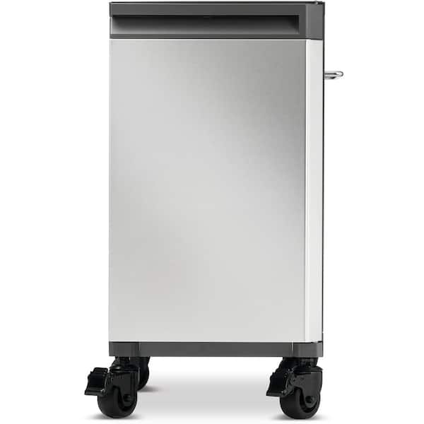 Prestige Stainless Steel Under Grill Storage with 2 Carts