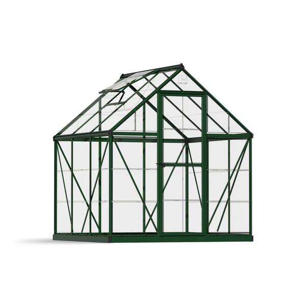 CANOPIA By PALRAM Harmony 6 Ft. X 6 Ft. Green/Clear DIY Greenhouse Kit ...