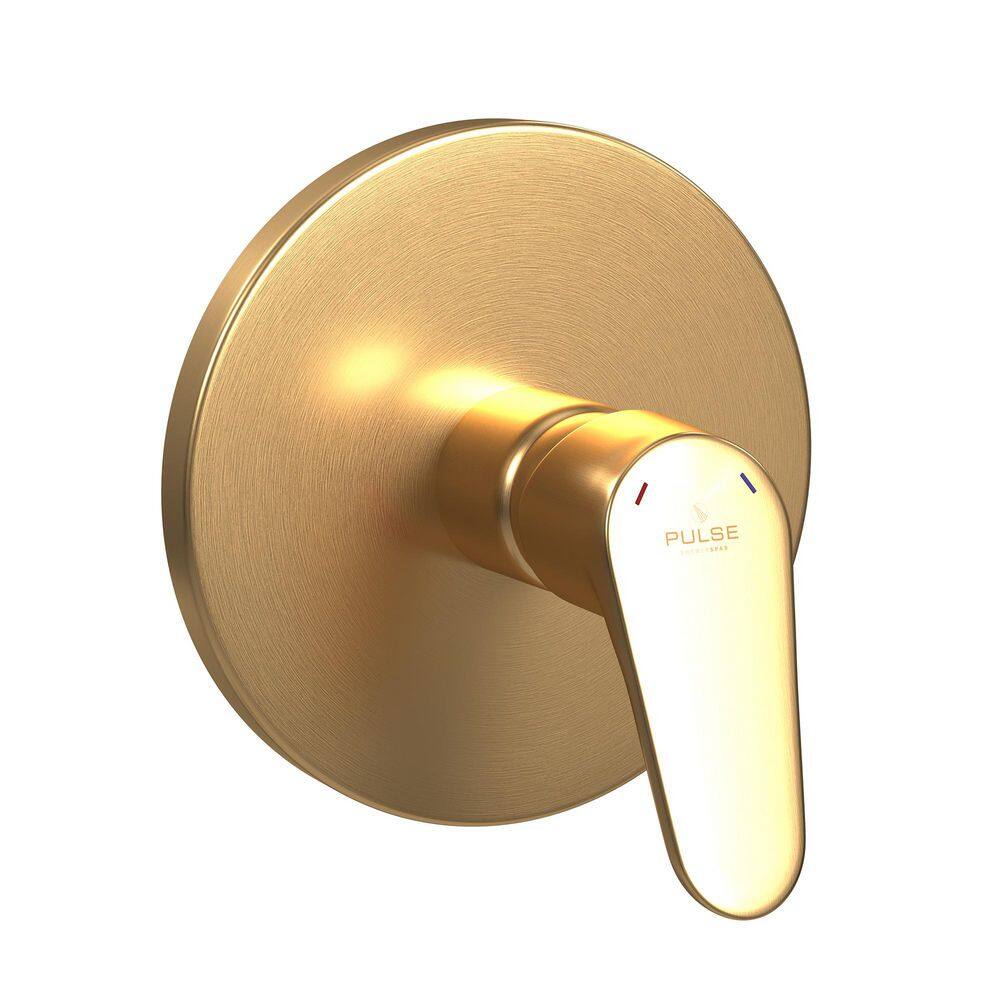 Brushed Gold Pressure Balance Shower Valve with Lever Handle