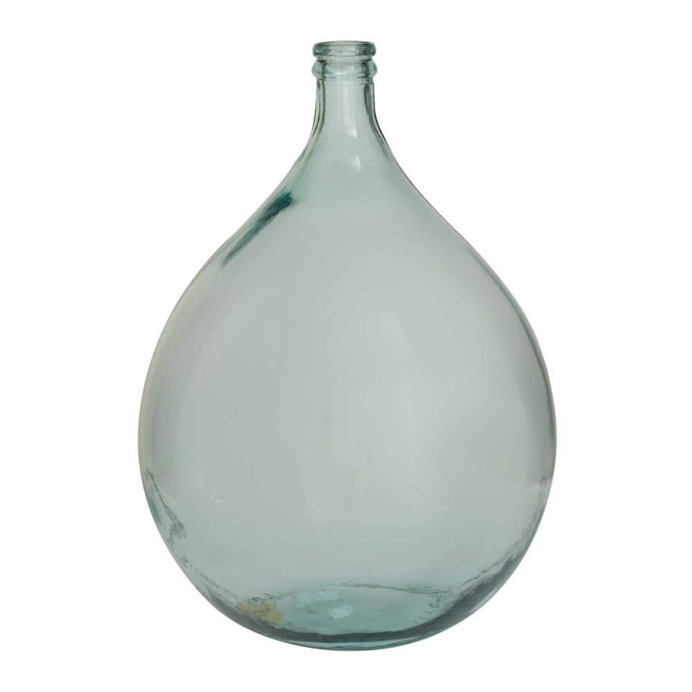 Litton Lane Clear Spanish Recycled Glass Decorative Vase