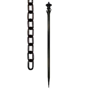 Black Colonial Pole and Chain Kit