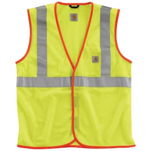 Men's Medium Brite Lime Polyester High Visibility Class 2 Vest