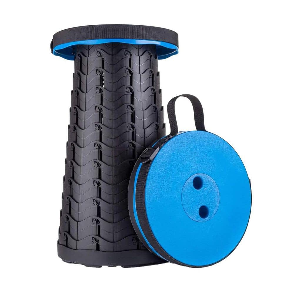 Blue Plastic Garden Stool Lightweight Portable Folding Adjustable Telescopic Sturdy Support 400lbs Capacity price history on PriceWatchPro