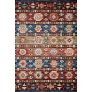 Zion Fiesta/Multi 5 ft. x 7 ft. 6 in. Southwestern Tribal Printed Area Rug