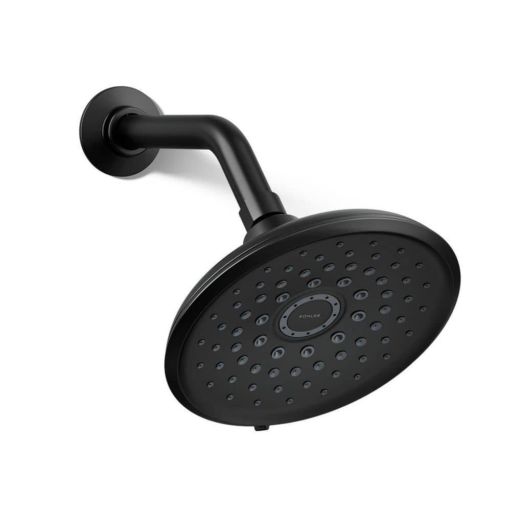 KOHLER シャワーヘッド KOHLER Cursiva 3-Spray Patterns 6.75 in. Wall Mount Fixed