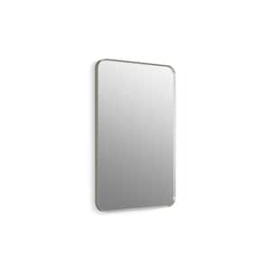 Wall Mirror, Vanity Mirror, Rectangle 22" x 34", Brushed Nickel, K-26052-BNL