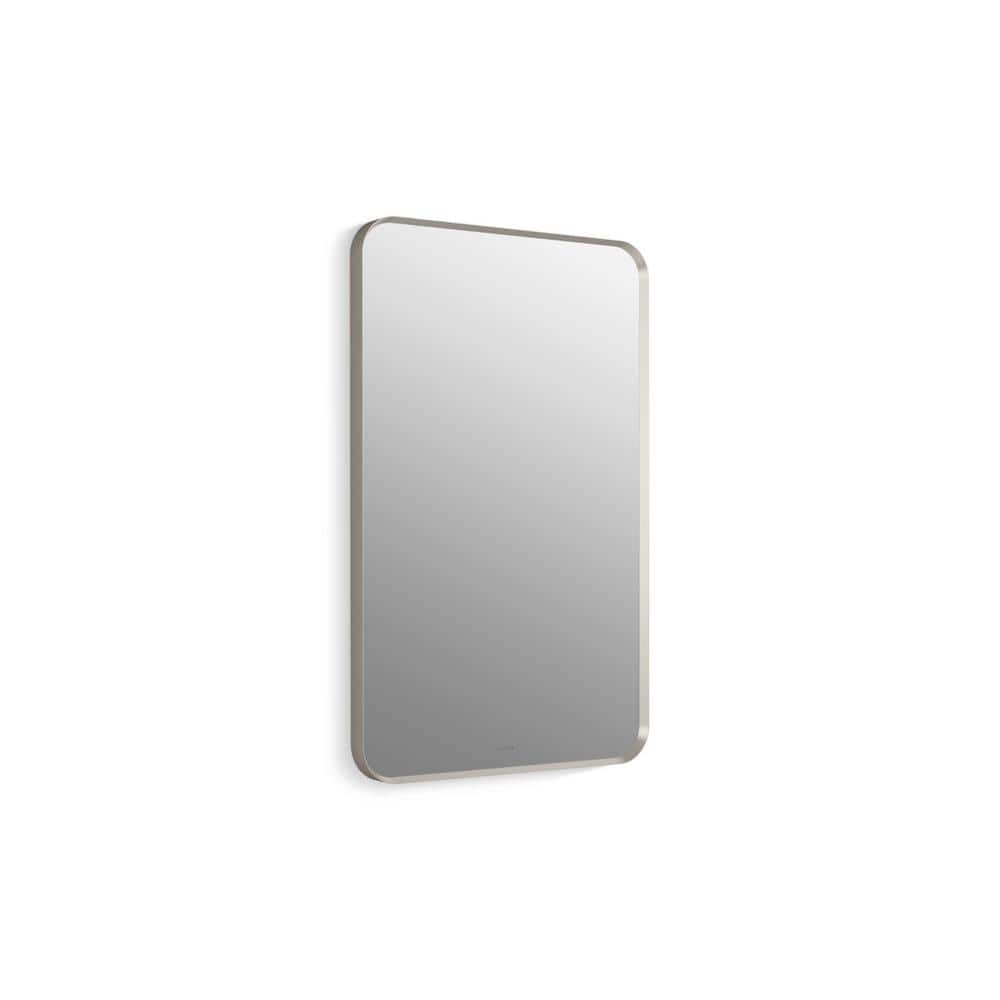 KOHLER Wall Mirror, Vanity Mirror, Rectangle 22" x 34", Brushed Nickel, K-26052-BNL K-26052-BNL ...