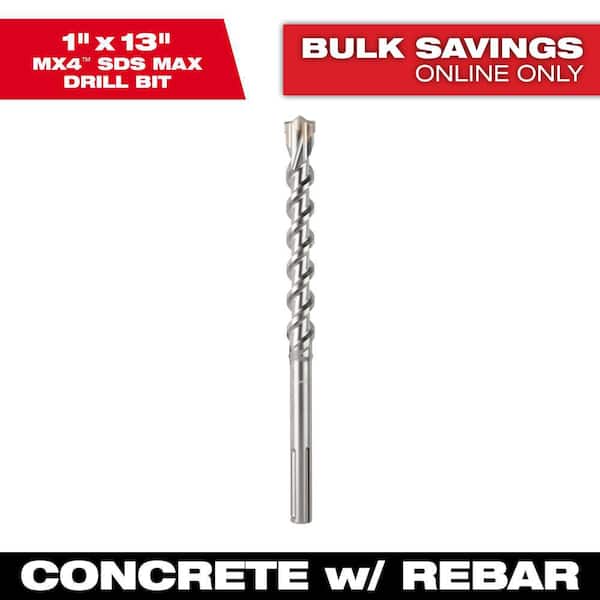 1 in. x 8 in. x 13 in. 4-Cutter SDS-MAX Hammer Drill Bit