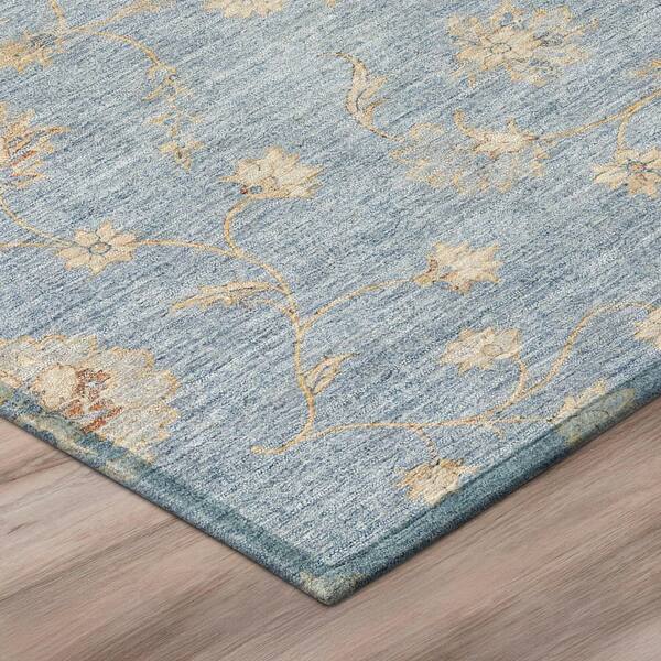 Chantille Machine Washable Indoor/Outdoor Abstract ACN3076 Denim 3 ft. x 4 ft. Area Rug