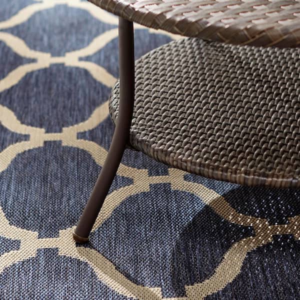 StyleWell 32 in. Mix and Match Brown Round Wicker Outdoor Patio Coffee Table With Woven Table Top 65 176005 The Home Depot