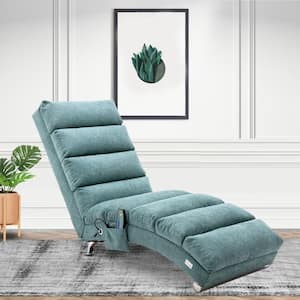 Green Polyester Massage Chaise Lounge Indoor Chair