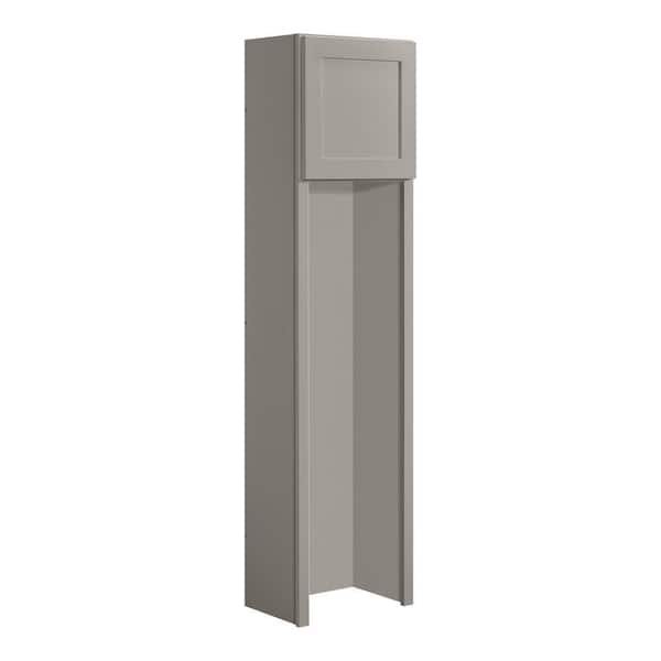 Avondale 18 in. W x 72 in. H x 12 in. D Ready To Assemble Plywood Shaker Hall Tree Opening Cabinet in Dove Gray