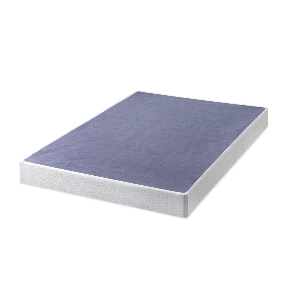 California King 7" Metal Smart BoxSpring Mattress Base with Quick Assembly Purple - Zinus