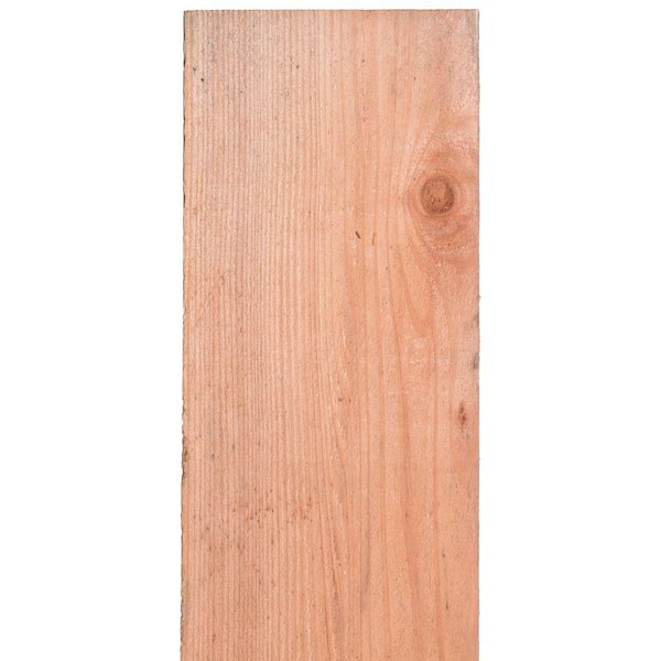 Mendocino Forest Products 3/4 in. x 7-1/2 in. x 5 ft. FSC Construction Heart Redwood Flat Top Fence Picket