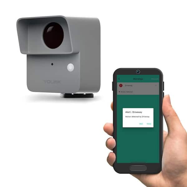 Smart Outdoor Motion Detector, Trespassing Alarm Driveway Alert, App for Remote Monitoring and Alerts, Alexa, IFTTT