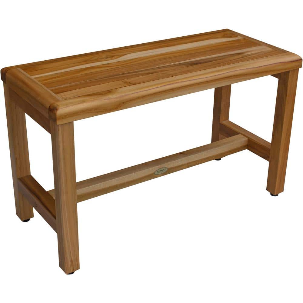 EarthyTeak Classic 30 in. Teak Shower Bench
