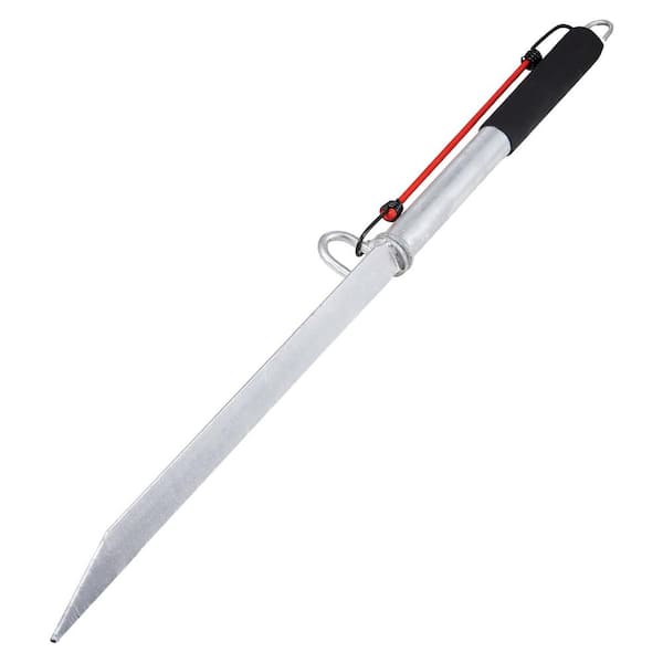 SKYSHALO Sand Spike Boat Anchor Pole, 36 in. Galvanized Carbon Steel Slide Anchor Shore Spike, Self-Hammering Beach Spike Anchor