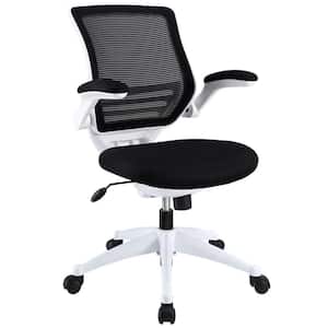 Edge White Base Office Chair in Black