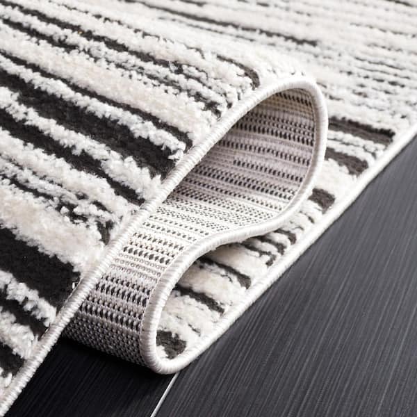 Safavieh 9 x 12 ft. Melody Rectangle Area Rug Ivory & Black