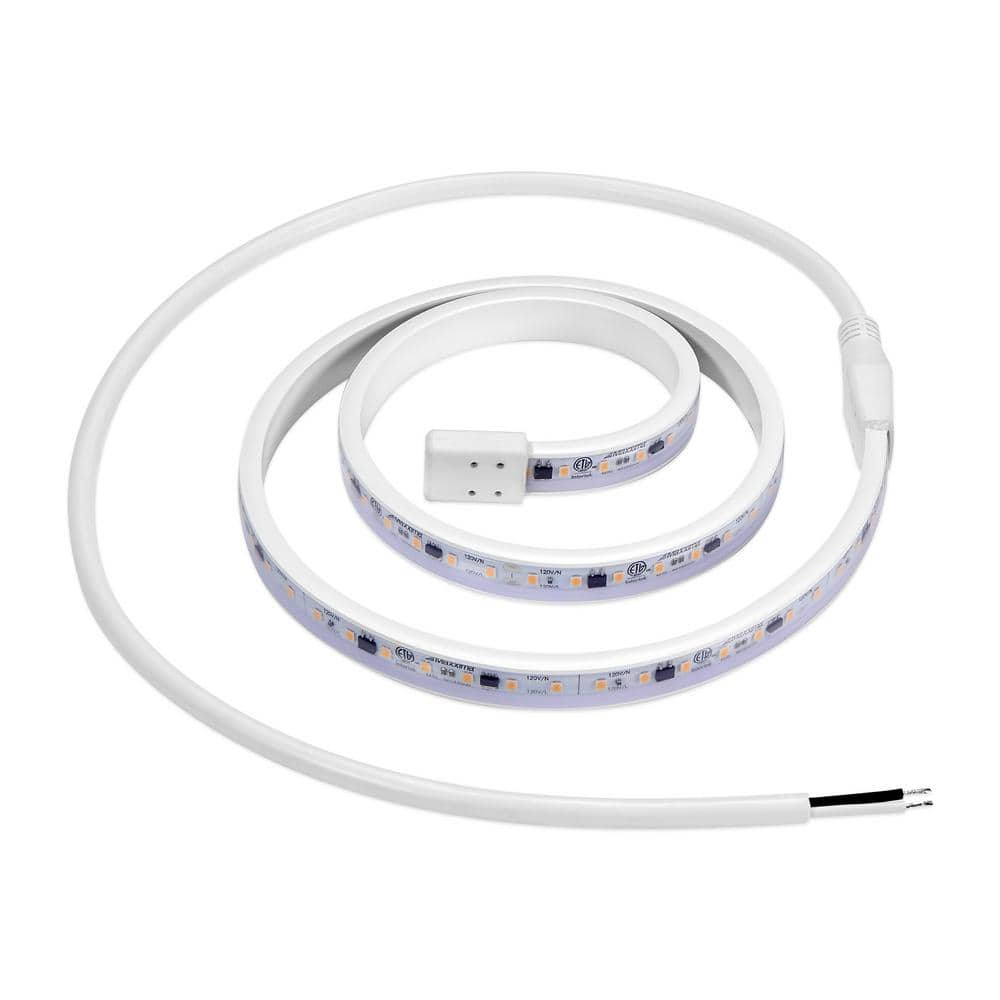 36'' White PVC Hardwired LED Under Cabinet Strip Light