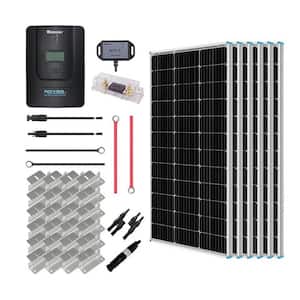 600-Watt 12-Volt Off-Grid Solar Premium Kit w/ 6-Piece 100W Monocrystalline Panel and 60A MPPT Rover Charge Controller