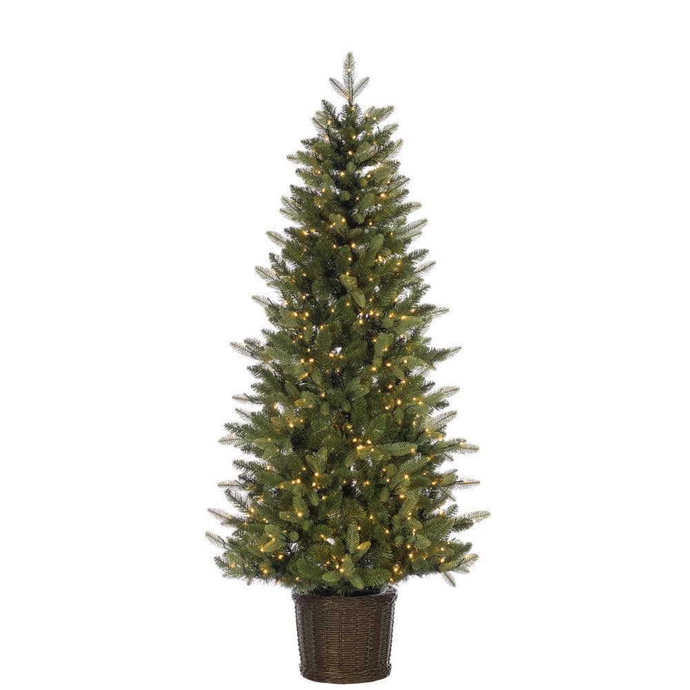 Sterling 6 ft. Potted Natural Cut Ontario Pine Artificial Christmas